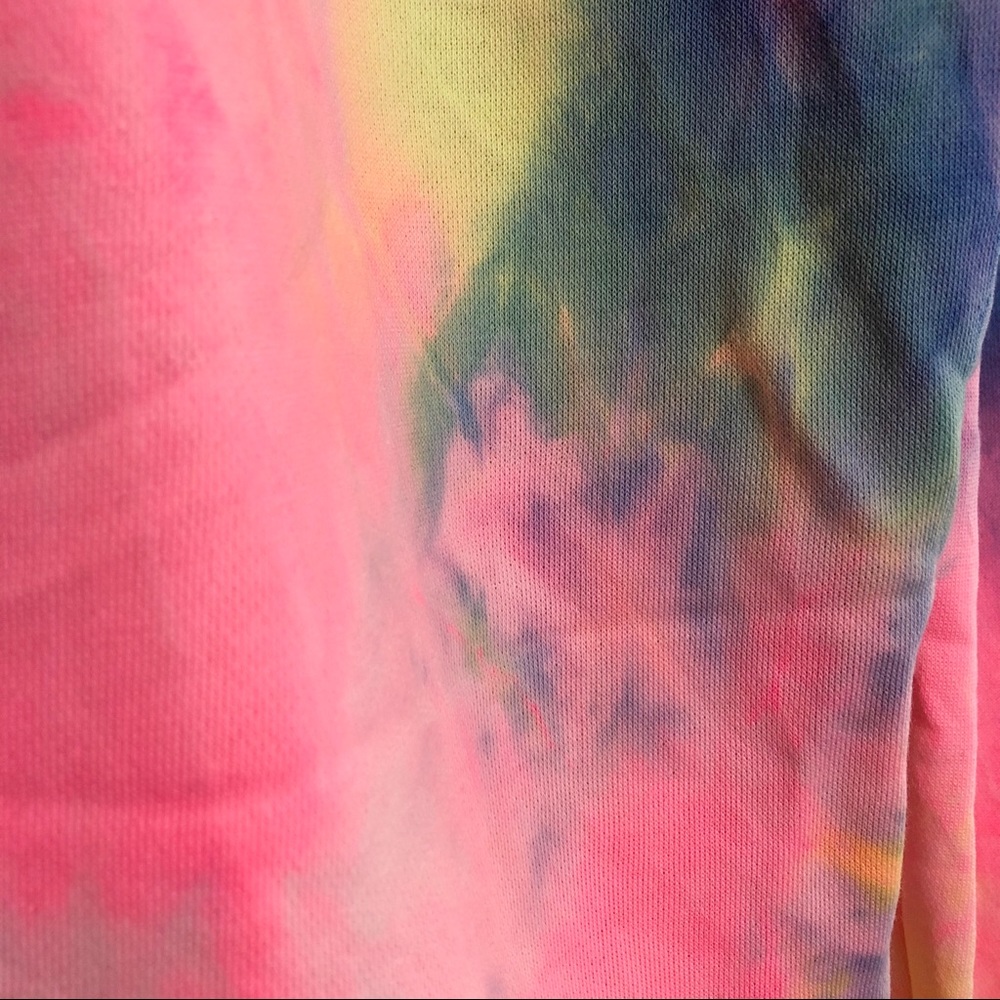 Neon pink yellow blue Tie dye joggers sweatpants - Picture 16 of 16